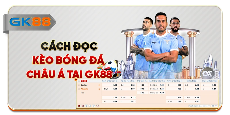 Cách đọc kèo bóng đá châu Á tại GK88