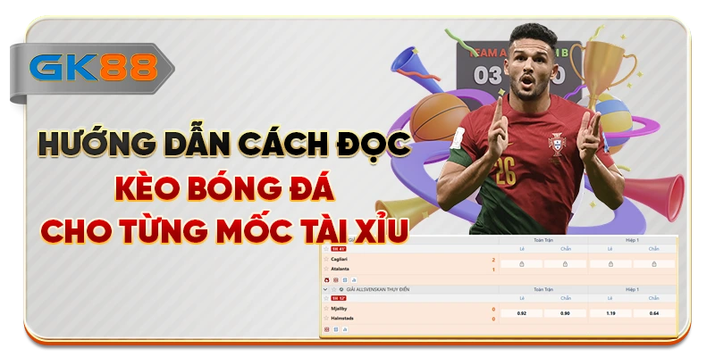 Hướng dẫn cách đọc kèo bóng đá cho từng mốc tài xỉu