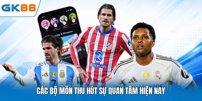 Các bộ môn thu hút sự quan tâm hiện nay